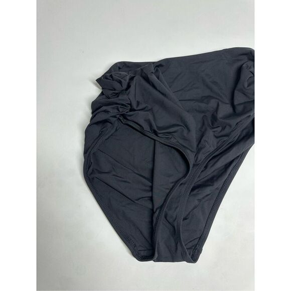 Anne Cole Women's Black High Waist Shirred Swim Bottom Size 18W - Picture 3 of 10